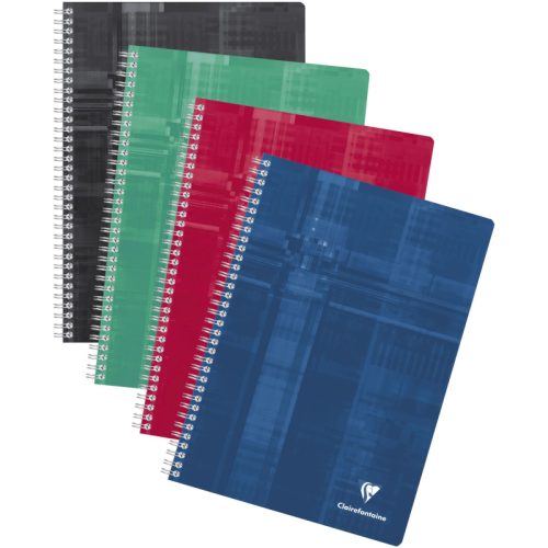 CLAIREFONTAINE Mosai Matris Spiralheft A4 81644 4mm, kariert, ass. 90 Blatt