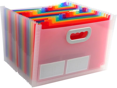 EXACOMPTA F&auml;chermappe Crystal A4 X55198E transparent, 24-teilig