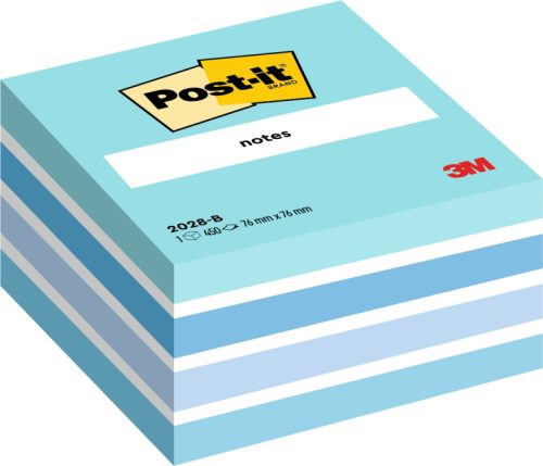POST-IT W&uuml;rfel 76x76mm 2028-B blau/450 Blatt