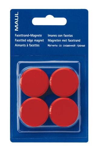 MAUL Magnete 30mm 6177225 rot 4 St&uuml;ck