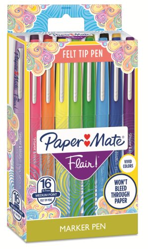 PAPERMATE Nylon Flair Faserschreiber 2061394 ass. 16 St&uuml;ck