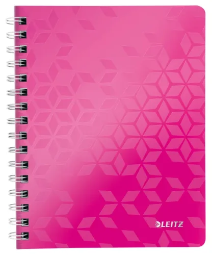 LEITZ Notizblock WOW PP A5 46410023 pink kariert