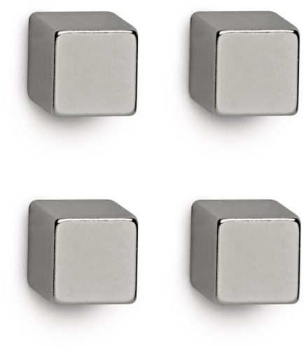 MAUL Neodym-W&uuml;rfelmagnet 10x10x10mm 6169296 Set, 3,8kg 4 St&uuml;ck