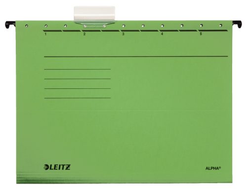 LEITZ H&auml;ngemappe Alpha A4 19853055 gr&uuml;n 5 St&uuml;ck