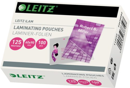 LEITZ Laminiertasche 60x90mm 73690002 glanz, 125my 100 Stk
