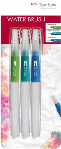 TOMBOW Wassertankpinsel WB-3P Set, 3 St&uuml;ck