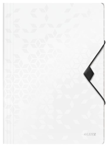 LEITZ Sammelmappe WOW A4 4599-00-01 weiss f&uuml;r 150 Blatt