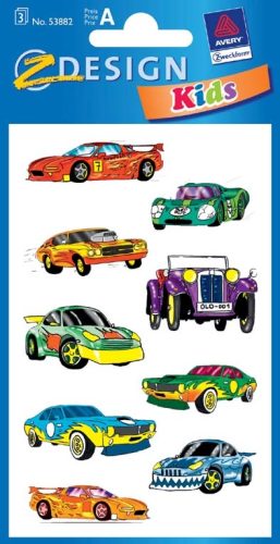 Z-DESIGN Sticker Kids 53882 Autos 3 St&uuml;ck