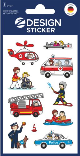 Z-DESIGN Sticker Kids 54137 Rettung 3 St&uuml;ck