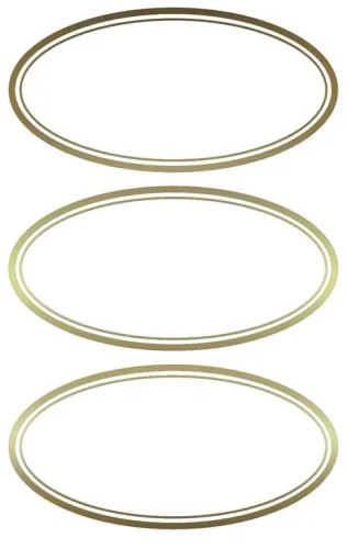 Z-DESIGN - Etiketten für Einmachgläser, 3.5X7CM, Gold