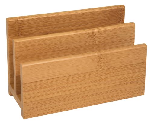 WEDO Briefst&auml;nder 14x6.2x9 cm 61307 braun Bambus 2 F&auml;cher