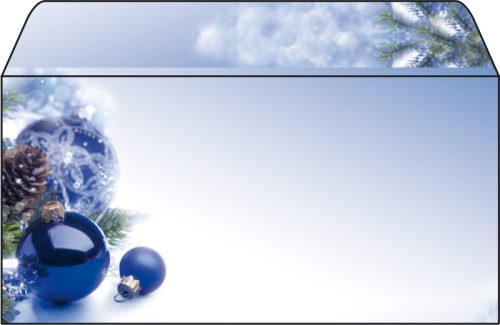 SIGEL Weihnachts-Couverts C6/5 DU036/W Blue Harmony 50 St&uuml;ck