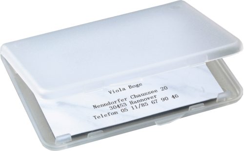 SIGEL Visitenkarten-Etui 89x57mm VA140 transparent f&uuml;r 25 Karten