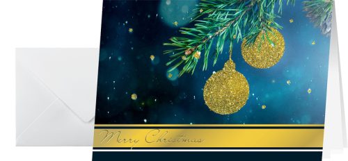 SIGEL Weihnachts-Karte/Couvert A6/A5 DS065 220+100g, Glitter 10+10 St&uuml;ck