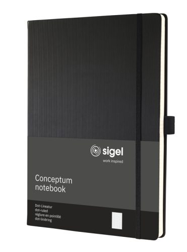CONCEPTUM Notizbuch A4 CO108 black, Dot-Lineatur, 194 S.