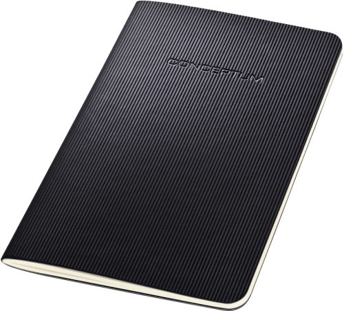 CONCEPTUM Notizheft Softc. A6 CO864 Softw-Oberfl&auml;che,black,kar,