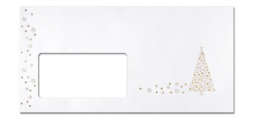 SIGEL Weihnachts-Umschlag Golden DU084 Tree, 90 g, DIN lang 50 St&uuml;ck