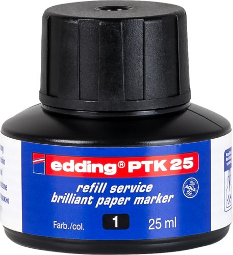 EDDING Tinte 25ml PTK-25-1 schwarz