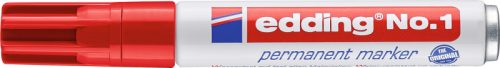 EDDING Permanent Marker No. 1 1-5mm 1-2 rot