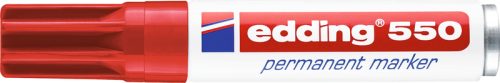 EDDING Permanent Marker 550 3-4mm 550-2 rot