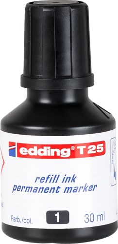 EDDING Nachf&uuml;lltuschen T25 T-25-1 schwarz 30ml