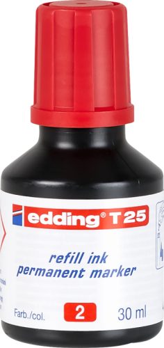 EDDING Nachf&uuml;lltuschen T25 T-25-2 rot 30ml