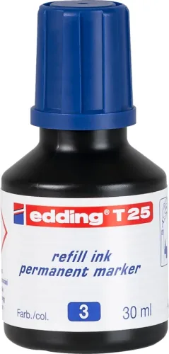EDDING Nachf&uuml;lltuschen T25 T-25-3 blau 30ml