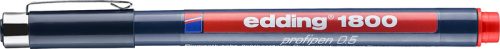 EDDING Profipen 1800 0.50mm 1800-2-05 rot