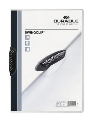 DURABLE Klemmhefter SWINGCLIP 2260/01 f&uuml;r 30 Blatt A4 schwarz