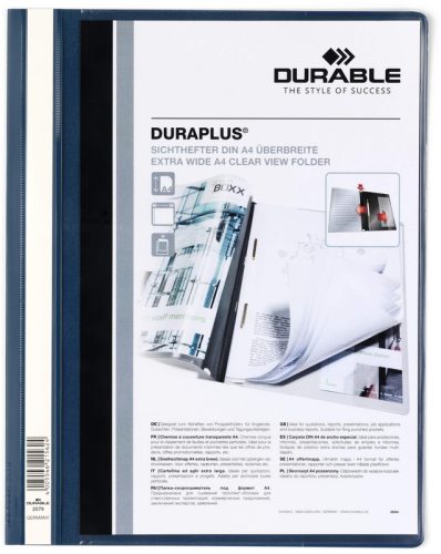 DURABLE Angebotshefter DURAPLUS 2579/07 f&uuml;r 100 Blatt A4 dunkelblau