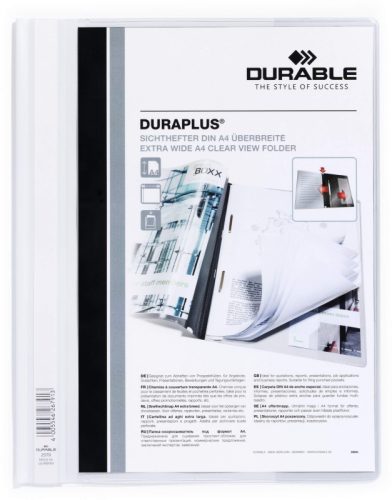 DURABLE Angebotshefter DURAPLUS 2579/02 f&uuml;r 100 Blatt A4 weiss