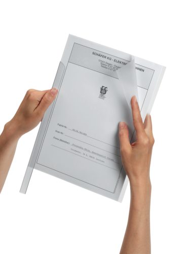 DURABLE Klemmschienenh&uuml;llen A4 291919 transparent 50 St&uuml;ck