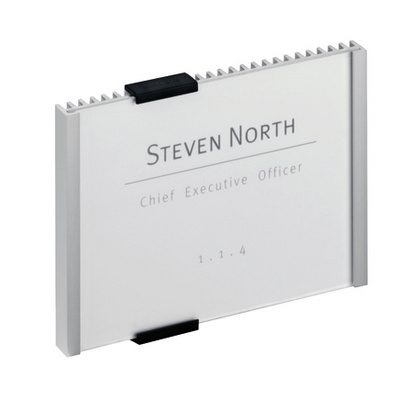 DURABLE T&uuml;rschild Info Sign 480123 silber, aluminium 149x105.5mm