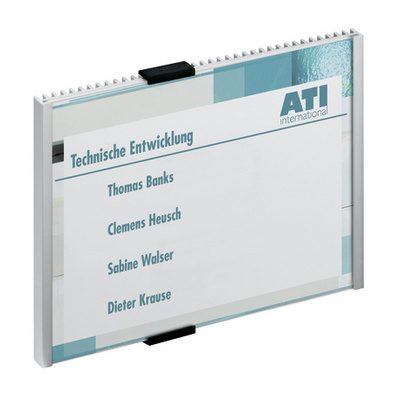 DURABLE T&uuml;rschild Info Sign 480523 silber, aluminium 210x148.5mm