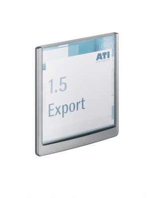 DURABLE T&uuml;rschild Click Sign 486237 graphit,Kunststoff 149x148.5mm
