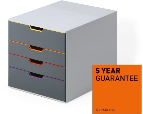 DURABLE Schubladenbox VARICOLOR 760427 4 Schubladen, color