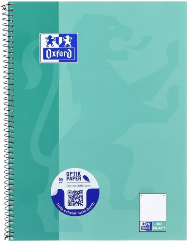 OXFORD Collegeblock SCRIBZEE A4+ 400132378 dotted, gr&uuml;nblau 80 Blatt