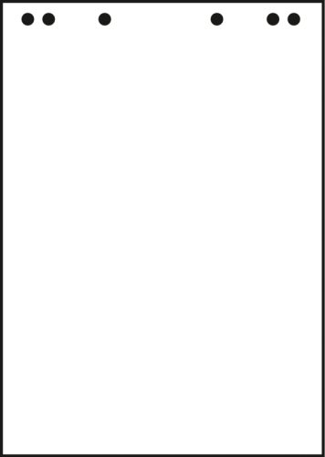 LANDRE Flipchartbl&ouml;cke blanko 10050593 20 Blatt, 80g 680x990mm