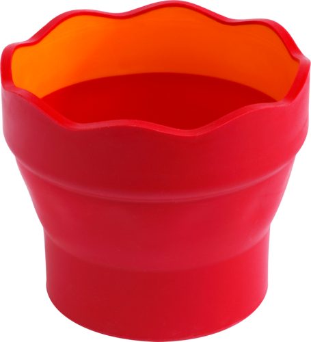 FABER-CASTELL Wasserbecher CLIC & GO 181517 rot, f&uuml;r Pinsel