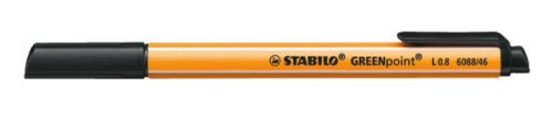 STABILO Faserschr. GREENpoint 0,8mm 6088/46 schwarz