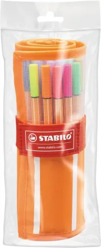 STABILO Faserschreiber Point 88 0.4mm 8830-2 25+5 Neon Rollerset