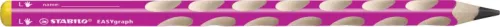 STABILO Bleistift EASYgraph 321/01HB6 Linksh&auml;nder pink