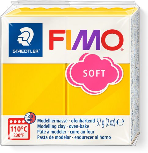FIMO Knete Soft 57g 8020-16 gelb