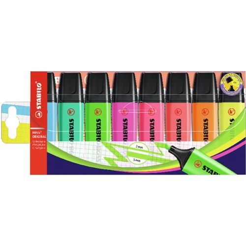 STABILO Boss Leuchtmarker Original 70/8 8 Farben ass.