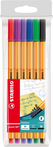 STABILO Feinschreiber point 88 0.4mm 88/6 6 Farben ass.