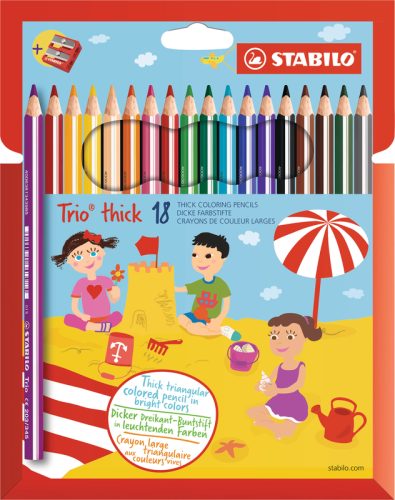 STABILO Farbstifte Trio dick 18 St?ck