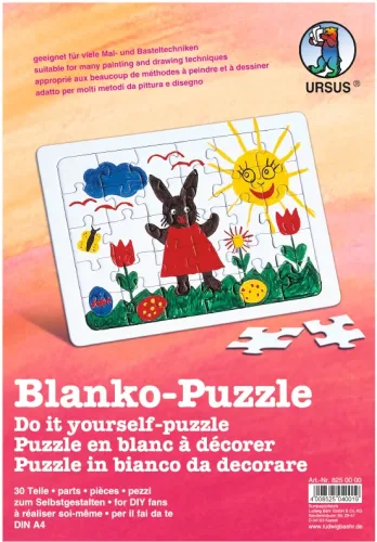 URSUS Blanko-Puzzle 21x29,7cm 8250000 weiss 30 Teile