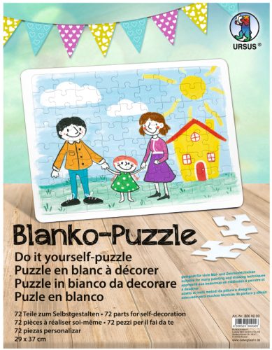 URSUS Blanko-Puzzle 29x37cm 8260000 weiss 72 Teile