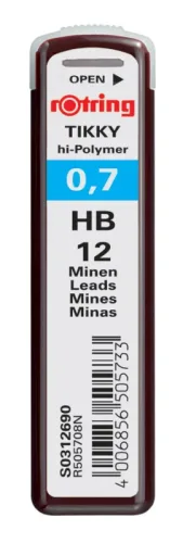 ROTRING Minen HB S0312690 0,7mm 12 St&uuml;ck
