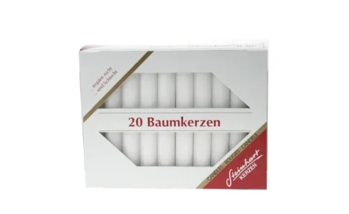 STEINHART Baumkerzen 100x13mm 02333-01 weiss 20 St&uuml;ck